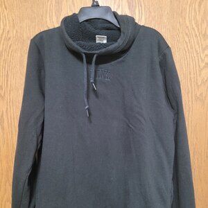 Victoria's Secret PINK Cowl Neck Sherpa Lined Pullover Sweatshirt.